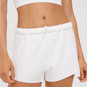 Aerie OFFLINE OTT Fleece Short‎ xxs white NWT in packaging